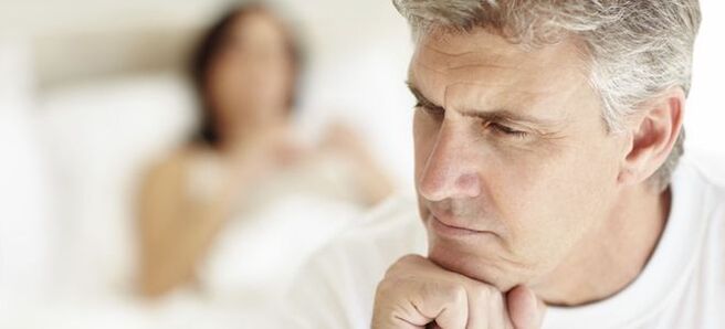 The man thought about the causes of the decrease in potency